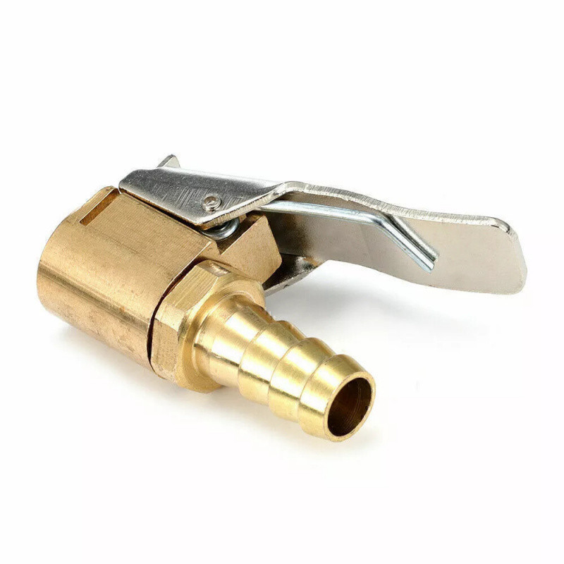 Bico de inflação para bomba de ar, bico de válvula de latão, conector para enchimento de pneus.