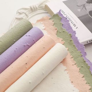 Mão rasgável Toba papel Retro arte papel de embrulho Floral presente embrulho flor papel artesanal diy flor loja materia