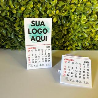 Mini calendario 2026 10X5 personalizado com imã