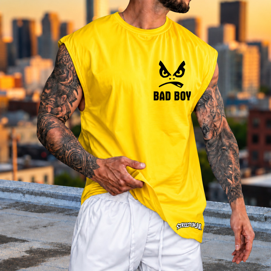 Regata Machão Oversized 100% Algodão Camiseta Cavada Musculação Streetwear Treino Praia Academia