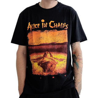 [Camiseta Premium em Algodão Puro]GXG Camiseta Manga Curta Alice In Chains Dirt
