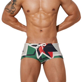 Calção de banho masculino novo estilo férias praia