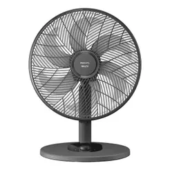 Ventilador de Mesa Philips Walita CX1045/21 - 40cm, 6 Pás, 3 Velocidades, Preto