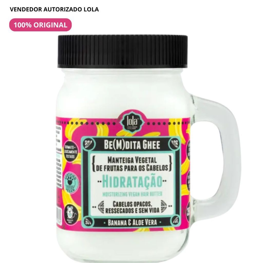 Máscara De Hidratação Lola Cosmetics Bemdita Ghee 350g Banana