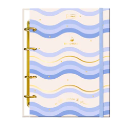 Caderno Colegial Argolado Capa Dura 80 Fls Daydream - CADERSIL Cor:Azul