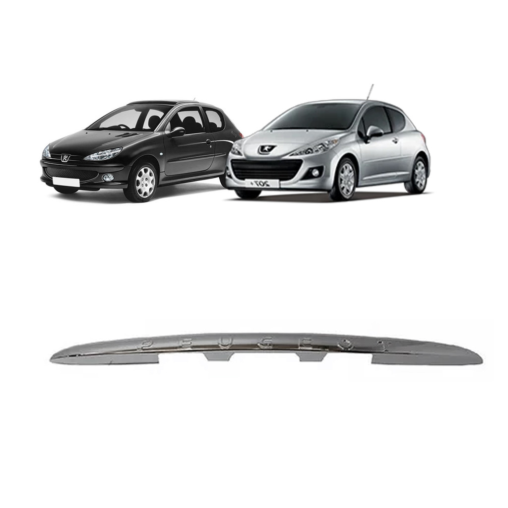 Friso Cromado Tampa Traseira Peugeot 206 207 8742Q5
