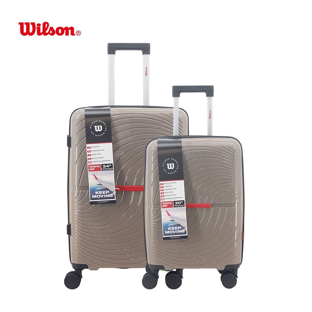 Imagem Kit 2 Malas Viagem Wilson P Bordo 10KG M Despacho 23KG Expansível