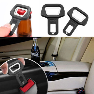 [Quente] Safety Seatbelt Lock Buckle Plug De Fivela De Segurança Duplo Uso Para Veículos Abridor De Garrafas Silenciador