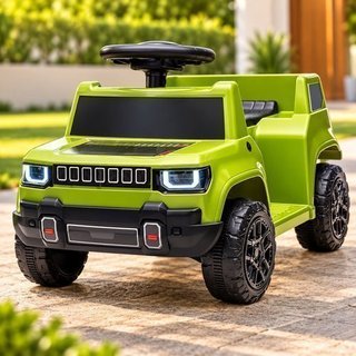 Carrinho Elétrico Infantil Jipe Lux Verde Bateria 6V Motor 380W 30kg Unito ys
