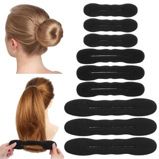 PMXW 9 peças de esponja para fazer coques, modelador de coques, prendedor de cabelo clássico para coques práticos, prend