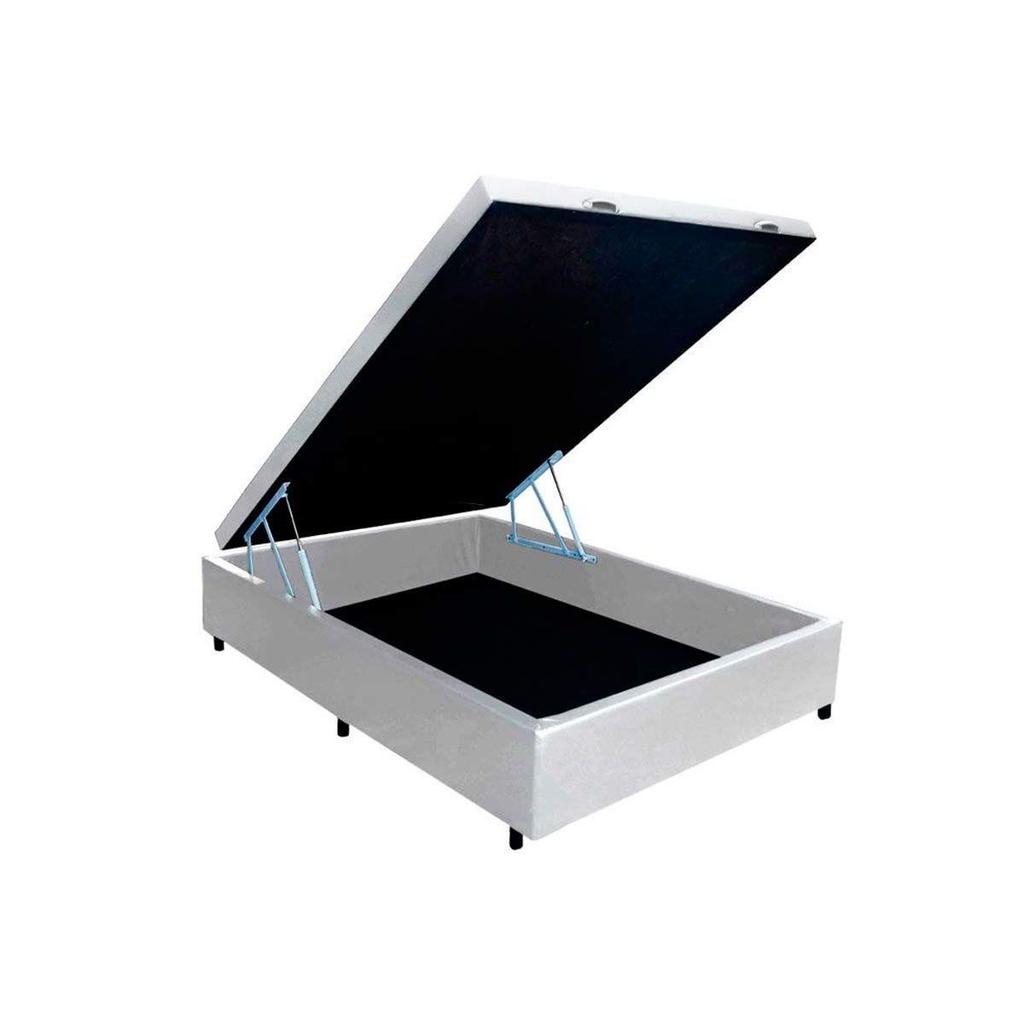 Imagem Cama Box Baú Casal Universal Courano White (138x188x35) - Costa Rica