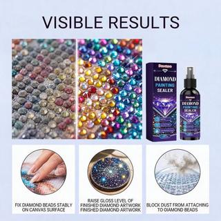 Pintura De Strass 100ml Portátil Secagem Rápida Revestimento Protetor Quebra-Cabeça Adesivo Para Adultos Crianças Cabeça