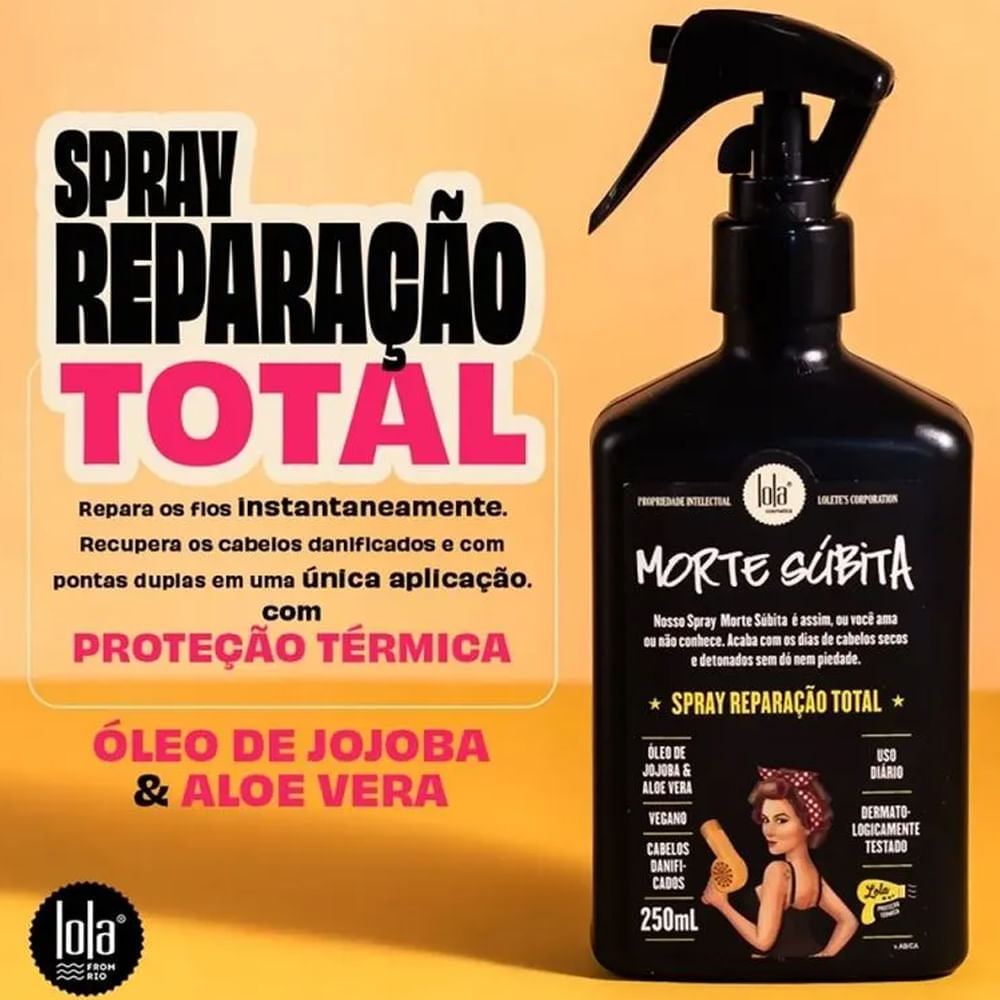 Kit Lola Cosmetics Spray 250ml + Máscara Morte Súbita 450g — imagem 2 de 2