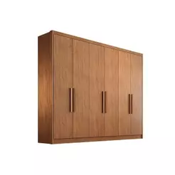 Guarda Roupa Casal 6 Portas e 6 Gavetas Rizon/Linea Cumaru - Novo Horizonte