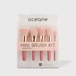 Mini Kit com 5 Pincéis Coral Mini Brush Kit