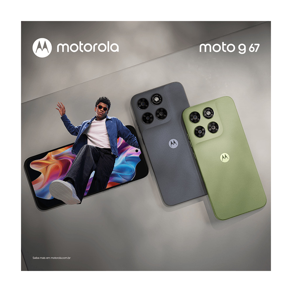 Kit Smartphone Motorola Moto g67 5G 256GB + Moto Buds 2 — imagem 2 de 2