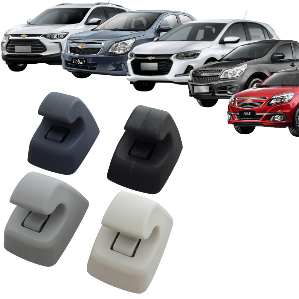 Par Suporte Quebra Sol Onix Tracker Cobalt Agile Cor Gelo Cinza Claro Grafite Preto