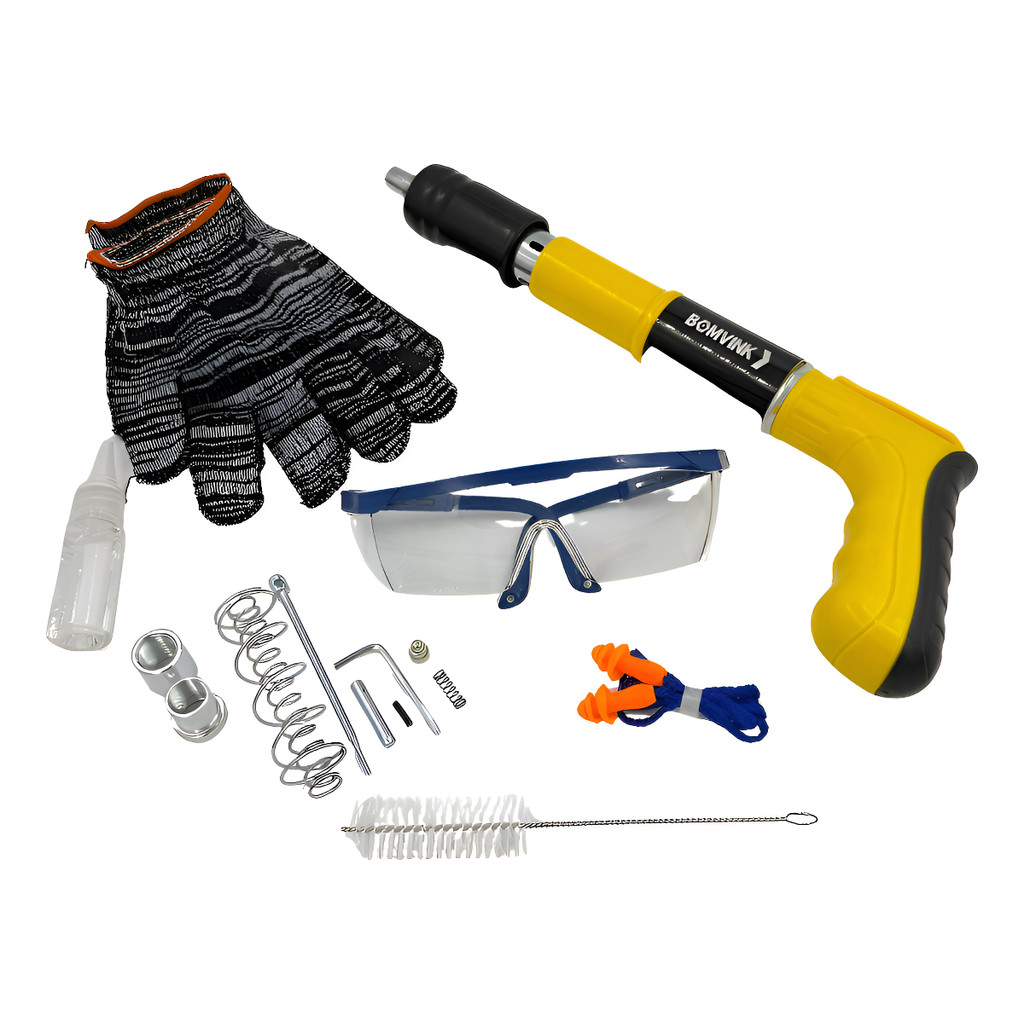 Kit Pregador De Prego De Alta Pressão Perfura Ferro Drywall