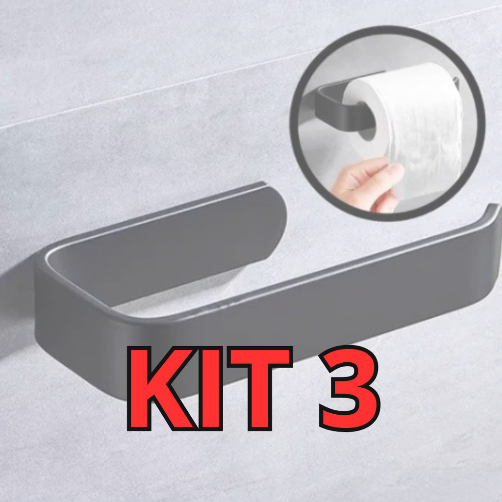 Kit 3 Suportes Para Papel Higienico em Oferta na Shopee