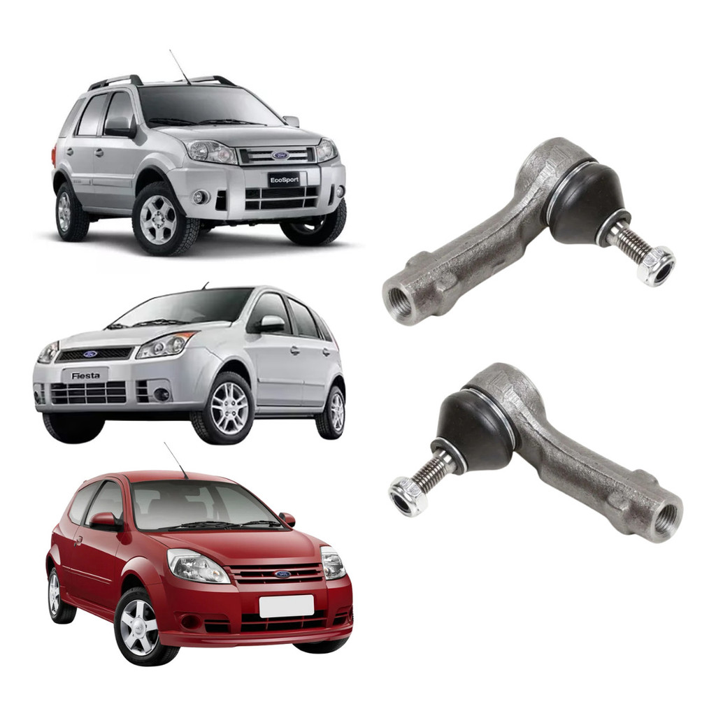 Par Terminal Direção Dianteiro Ford Fiesta Ecosport Ka 2002 A 2014 Direção Hidráulica