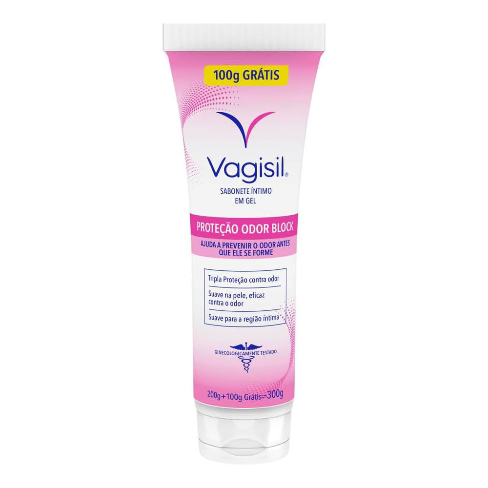 SABONETE ÍNTIMO EM GEL VAGISIL PROTEÇÃO ODOR BLACK 300G em Oferta na Shopee