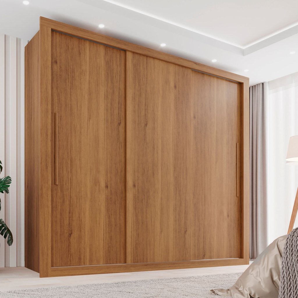 Guarda Roupa Casal 3 Portas 4 Gavetas Costa Rica  Cinamomo em Oferta na Shopee