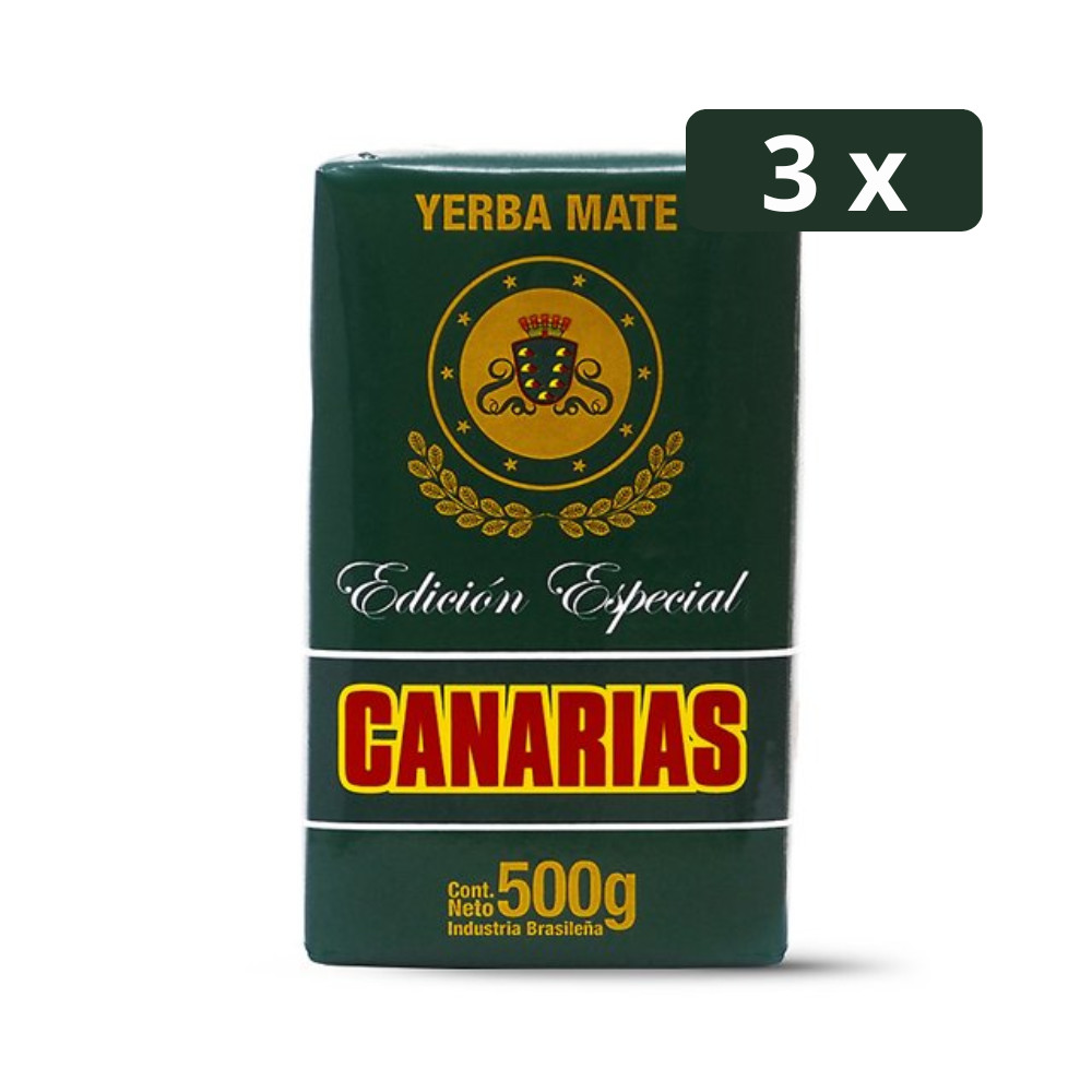 Kit 3 Erva Mate Canárias Edição Especial 500g