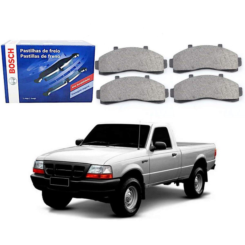 Pastilha Freio Dianteira Bosch Ranger 2.3 2.8 2002 A 2004