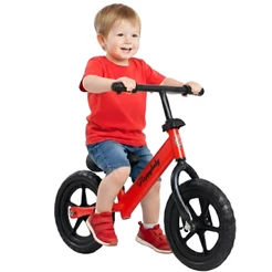 Bicicleta Sem Pedal Equilíbrio Infantil Vermelha Aro 10 - Castela