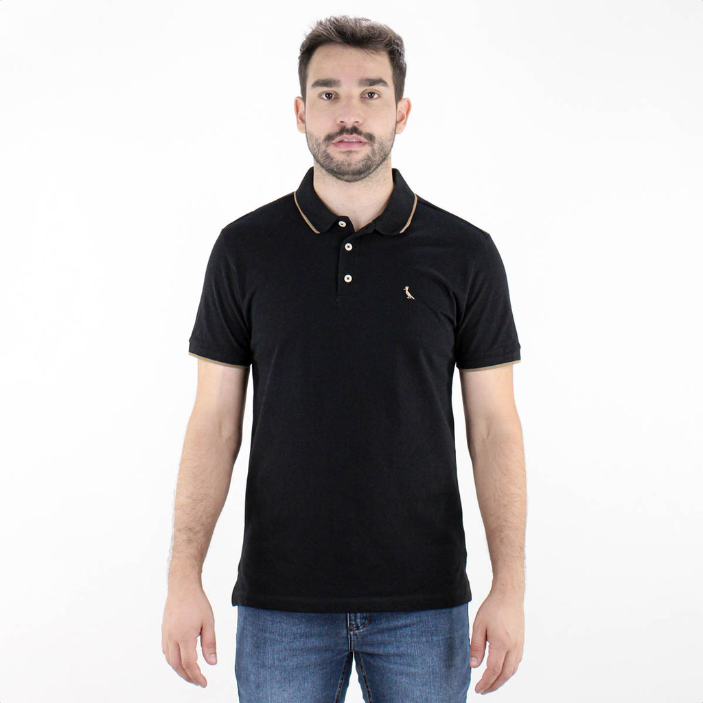 Camiseta Polo Reserva Enxuto Friso Único Preto - Masculino em Oferta na Shopee