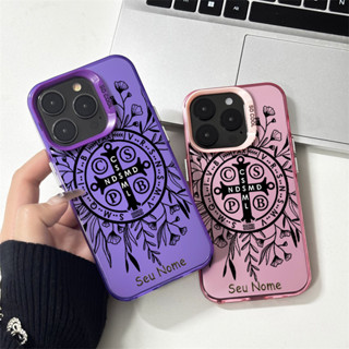 Capinha personalizada Medalha São Bento cruz flors para Samsung S22 S24 S23 Ultra S20 S21 S23 FE S24 S25 S22 Plus S24 em Oferta na Shopee