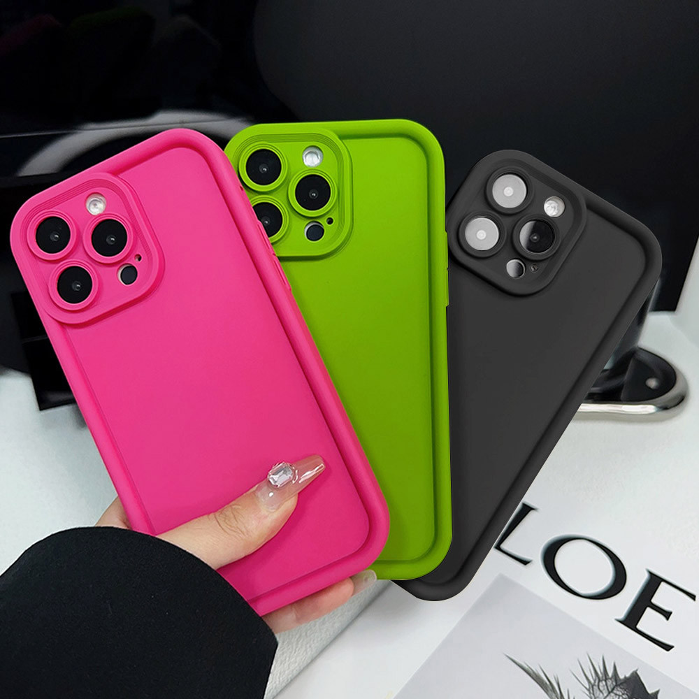 Capa Para Samsung A17 A07 A56 A36 A55 A54 A16 A15 A14 A05S A51 A52 A34 A35 A32 A13 Minimalista Fino-Poro Macio 3D Caso