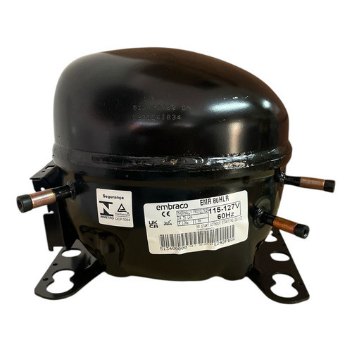 Motor Compressor Geladeira 1/4+ Gás R134 110v Embraco Novo