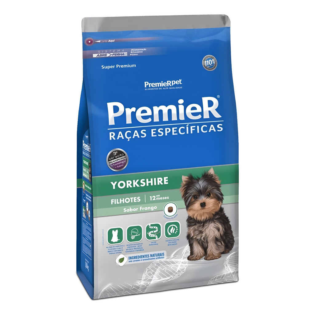 Premier Raças Específicas Yorkshire Filhotes 1 Kg