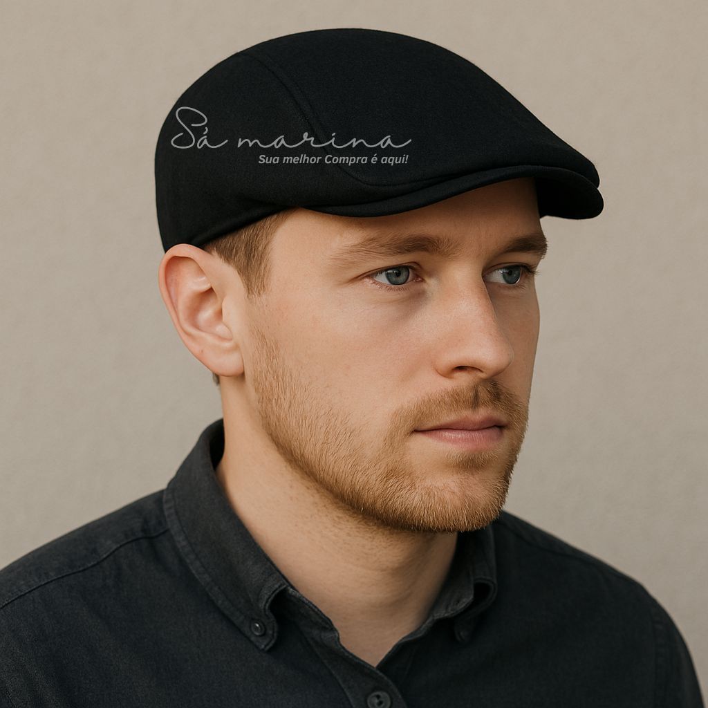 Boné Boina Masculina Italiano Estilo Artista TECIDO em Oferta na Shopee