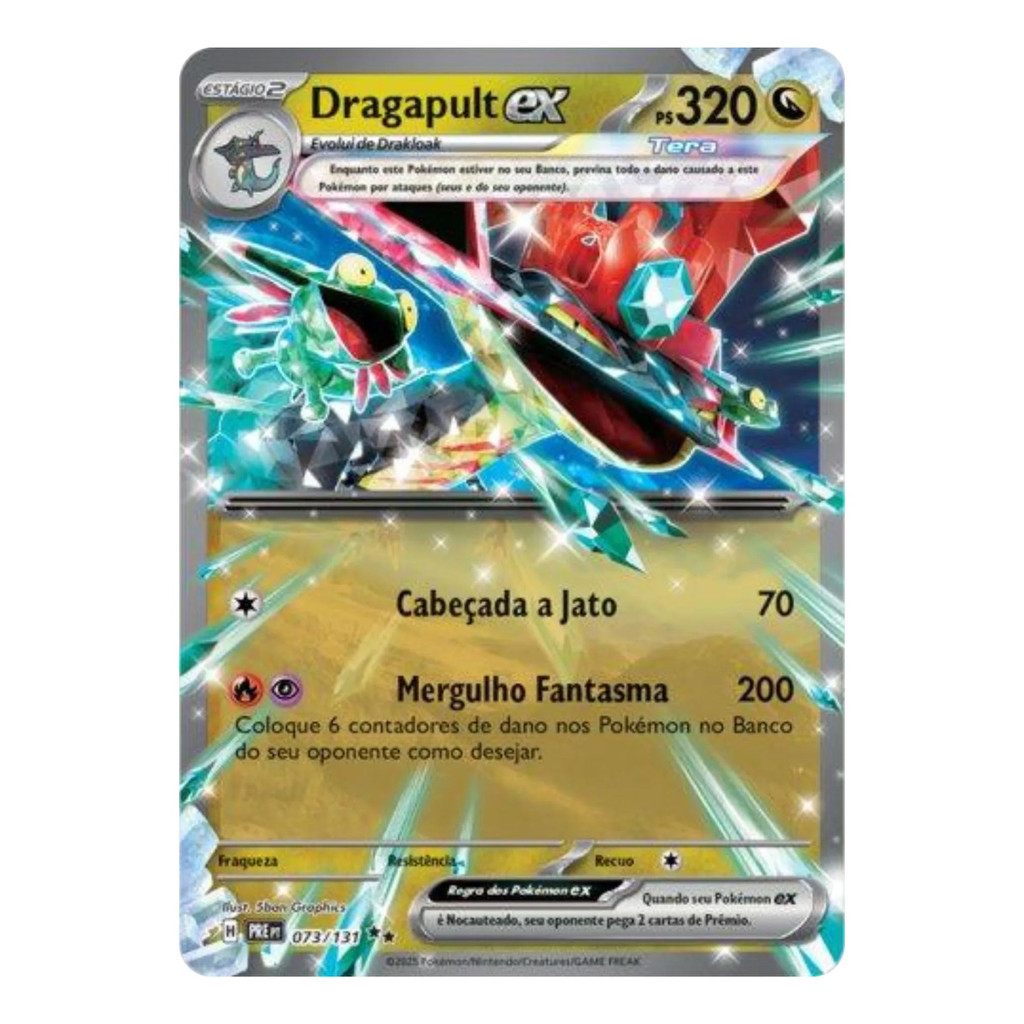 Carta Pokémon Dragapult Ex 073/131 Evoluções Prismáticas