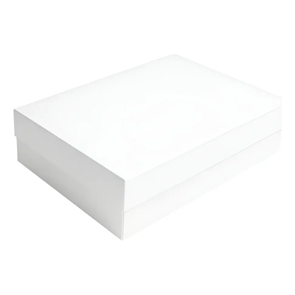 Caixa Presente 35x24x10 Branca Premium Natal Elegante Chique - Dia dos Pais