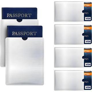 Capa Protetora RFID Anti-Furto para 4 Cartões de Crédito e 2 Passaportes