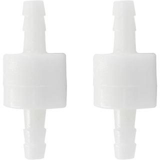 2 Peças Válvula de Retenção Unidirecional de 1/4", Resistente ao Ozônio, Plástico PVDF, Válvula de Retenção Unidireciona