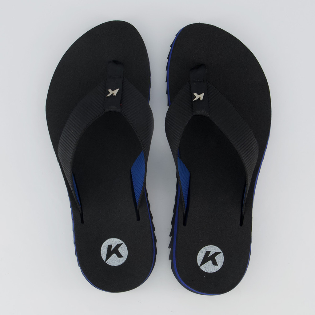 Chinelo Kenner Kyra Pro Feminino Preto e Azul