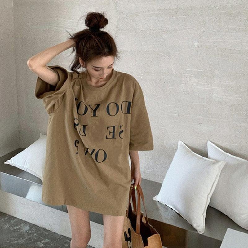 Gordura mm150kg tamanho Extra grande camiseta feminina de manga curta novo estilo verão versão grande solta estilo Haraj