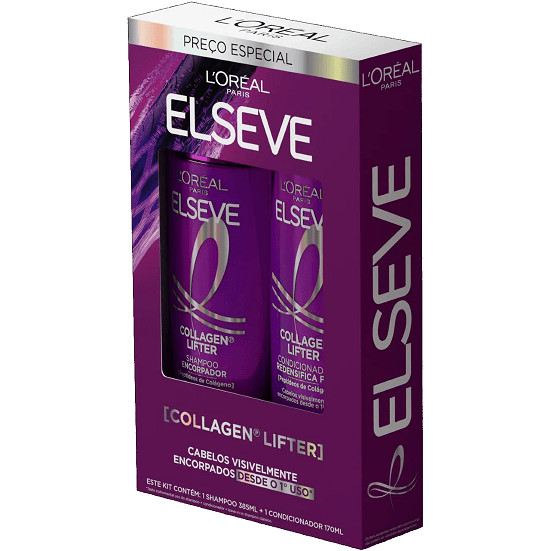 Kit Elseve Collagen Shampoo 385ml + Condicionador 170ml L'Oréal Paris
