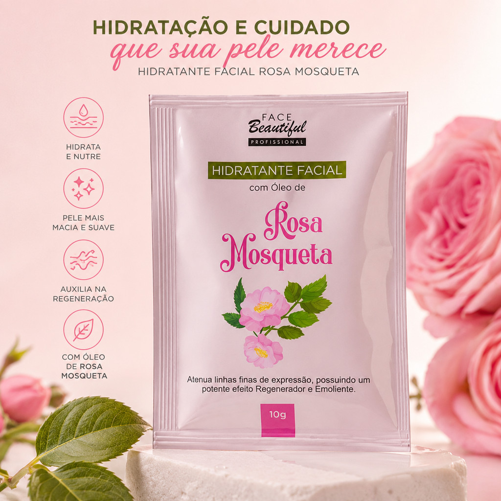 Sache hidratante facial Rosa mosqueta Peel Off Face Beautiful 10ml