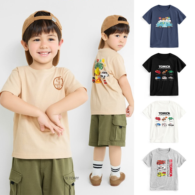Verão meninos puro algodão camiseta crianças camisa de manga curta fina japonês novo estilo dos desenhos animados padrão