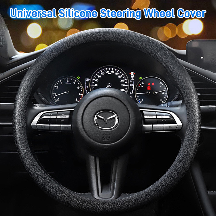 【Material Suave】♥Washable wearable silicone steering wheel cover/Capa de Volante/Resistente/Lavável/Para Carros