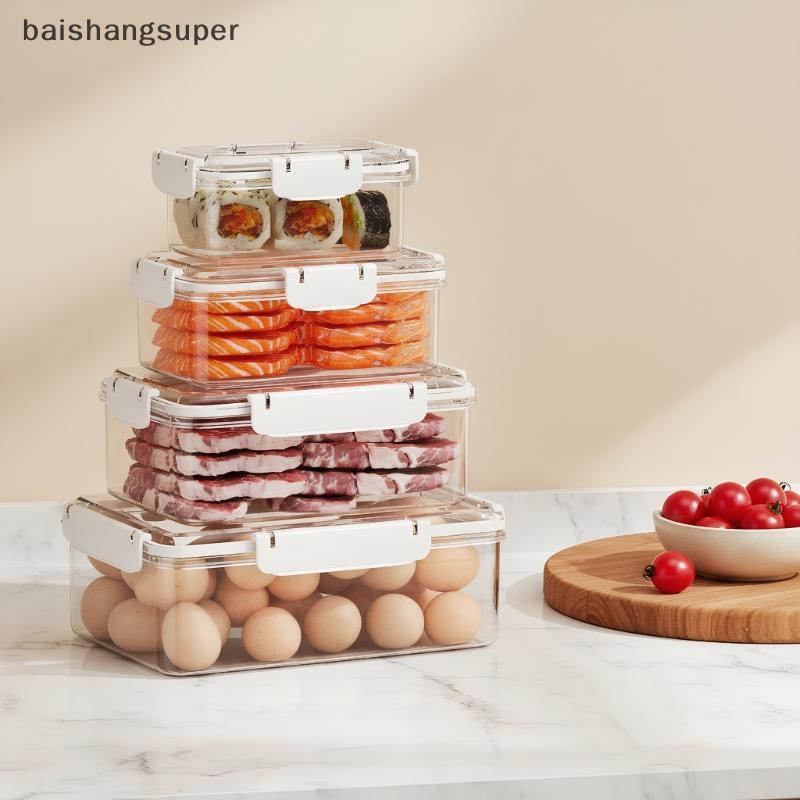 Recipientes De Armazenamento De Frutas Alimentos Frescos Geladeira Transparente Organizador Multifuncional Refeição Prep