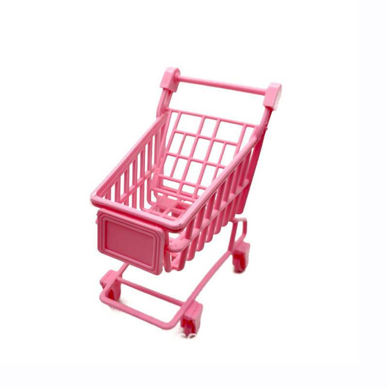 [Scarlett] Carrinho De Compras Esponja De Maquiagem Ra Em Miniatura Pequeno Mão De Supermercado Utilidades Brinquedo Inf