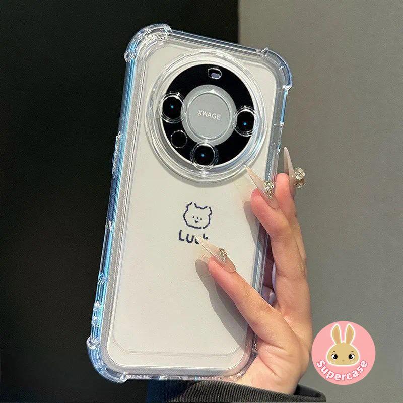 Capa De Telefone De Quatro Cantos Com Urso De Linha Fofa Para Samsung Galaxy A20S A20E A17 A16 A15 A14 A13 A12 A11 A10S 