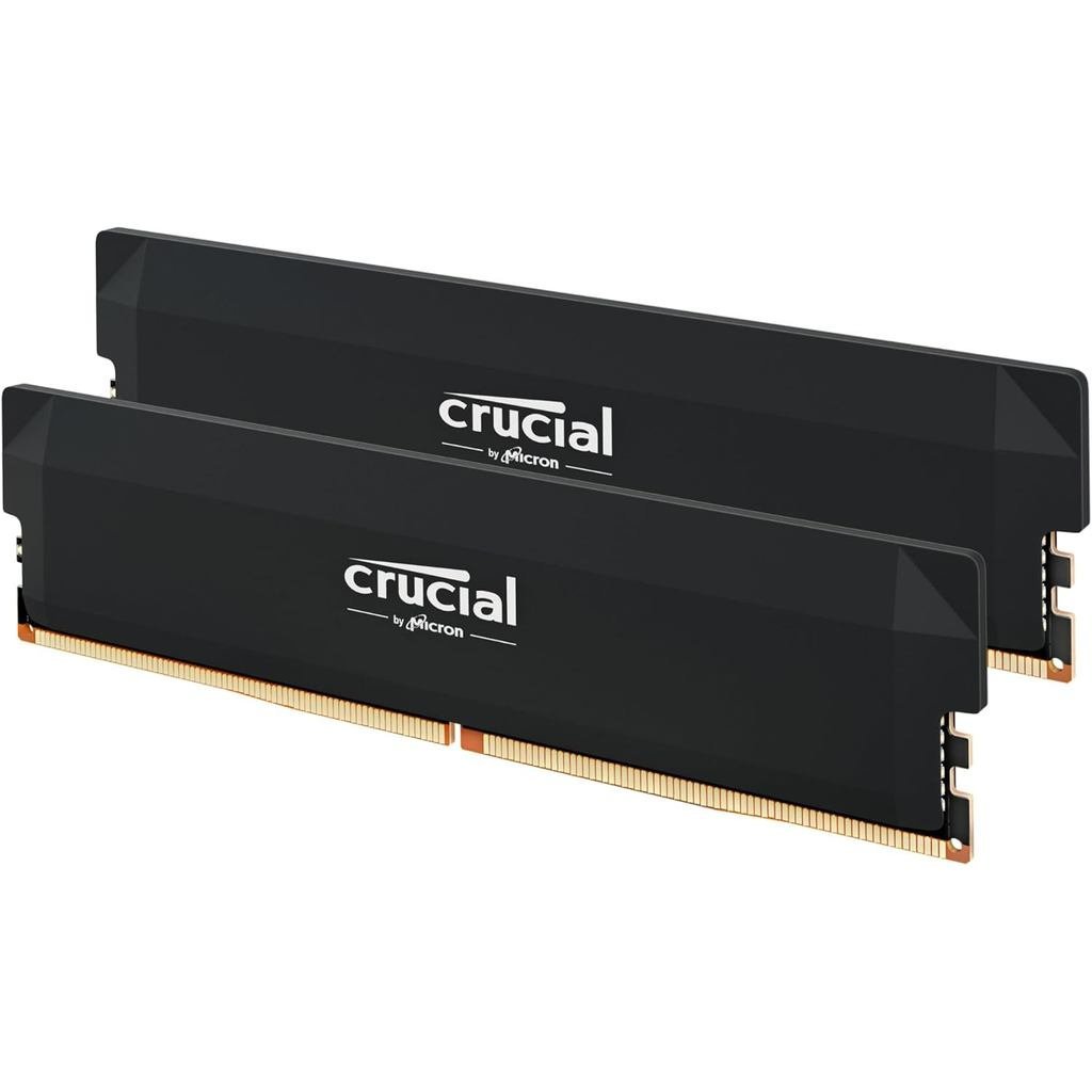 Crucial Pro DDR5 RAM 64GB Kit (2x32GB) 6000MHz CL40, Memória para Jogos de Desktop com Overclocking, Compatível com Inte