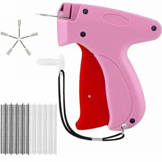 Fixador Rápido de Roupas, 1 Conjunto Incluindo 1 Pistola Manual para Fixação de Etiquetas com 6 Agulhas e 1000 Agulhas d